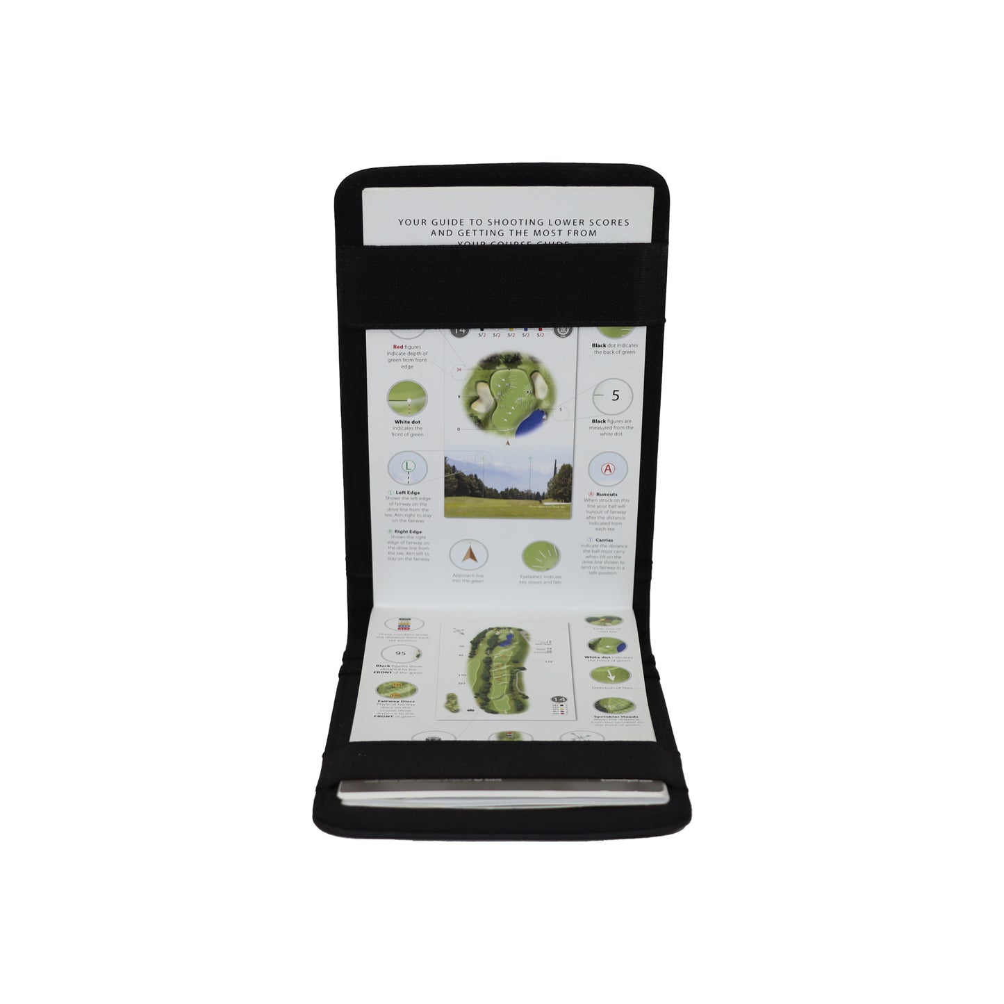 Schwarzer GL Yardage Bucheinband